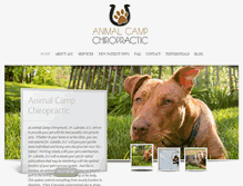 Tablet Screenshot of animalcampchiro.com